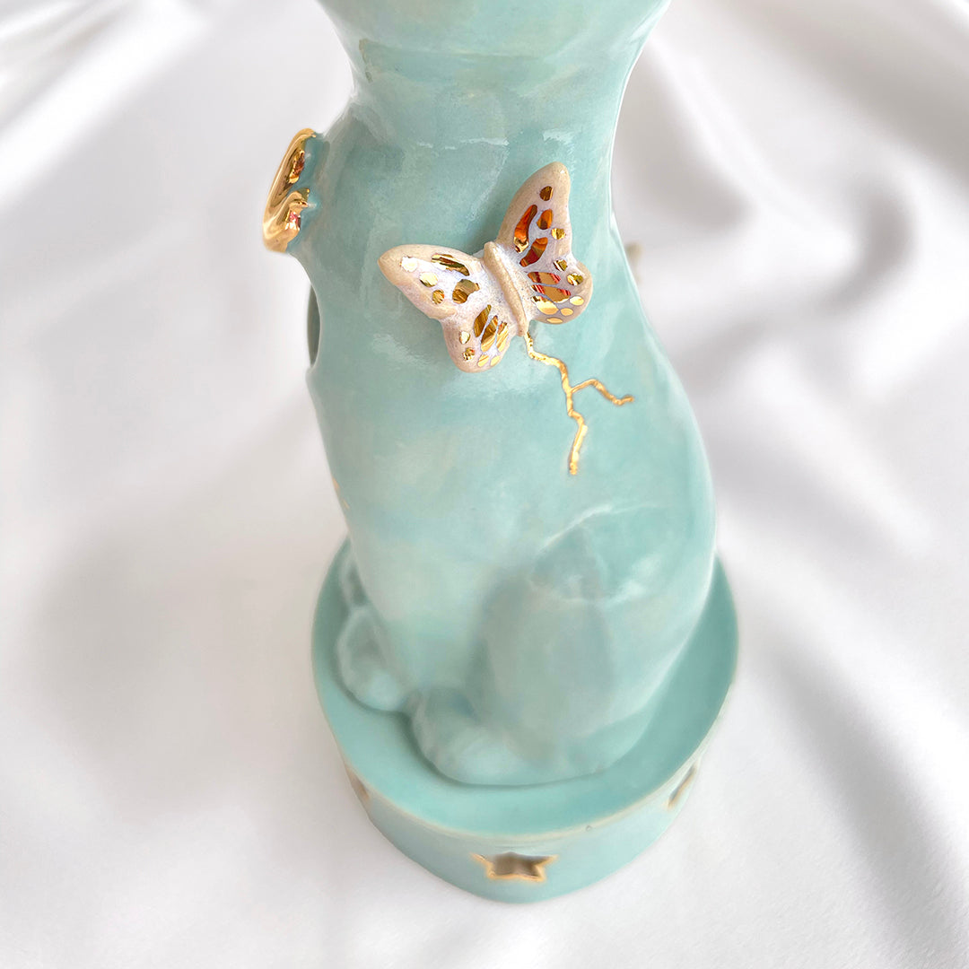 Turquoise Jaguar Censer (1)
