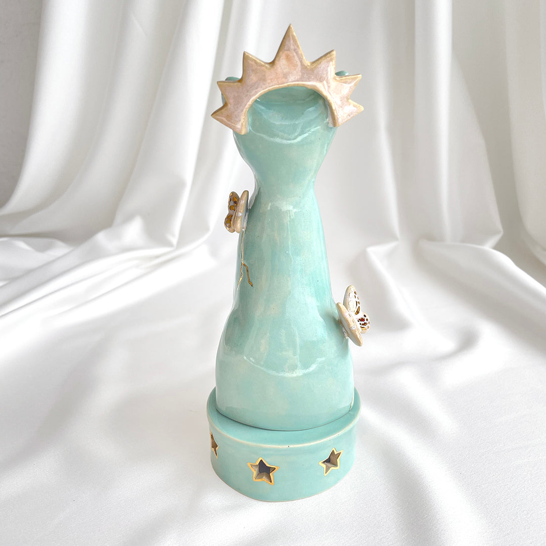 Turquoise Jaguar Censer (1)