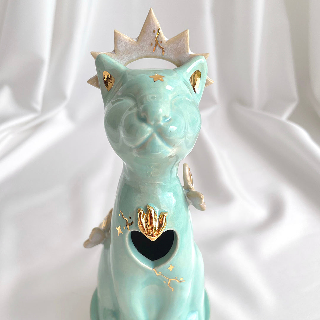 Turquoise Jaguar Censer (1)