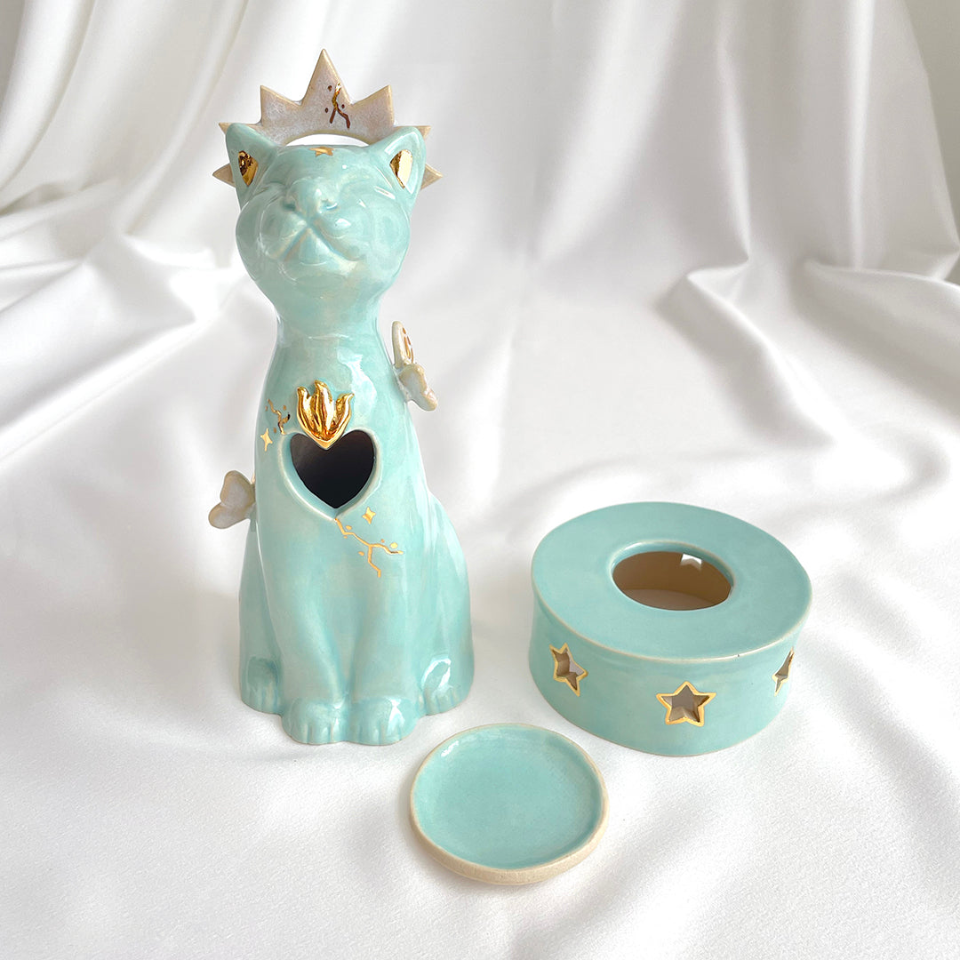 Turquoise Jaguar Censer (1)
