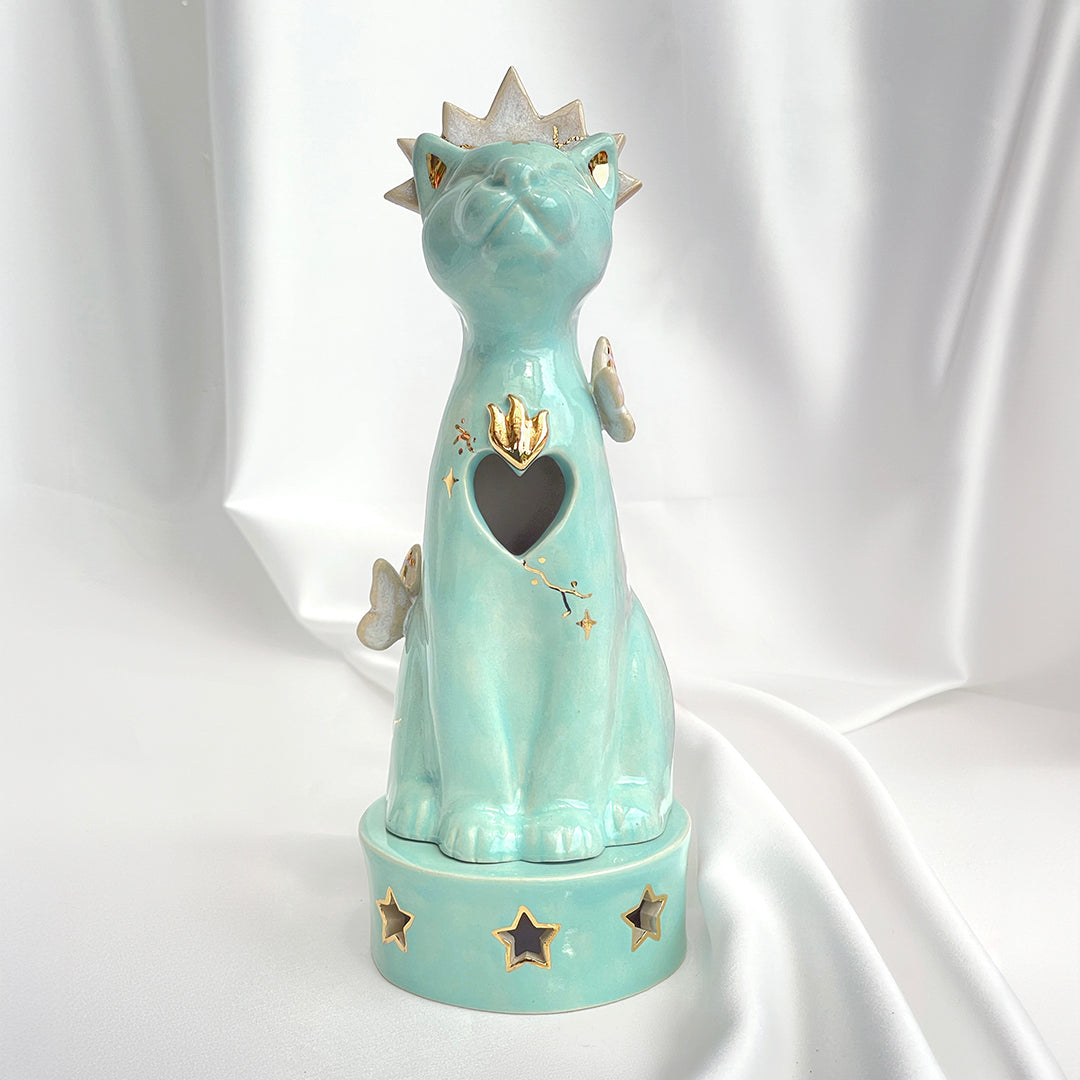 Turquoise Jaguar Censer (1)