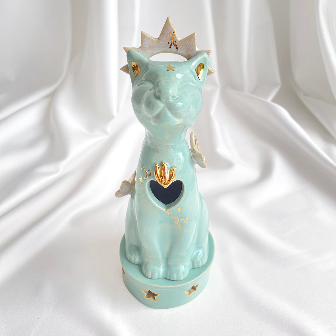 Turquoise Jaguar Censer (1)