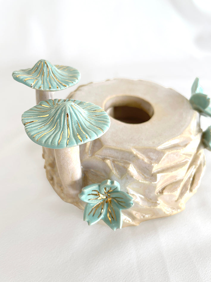 Enchanted Fairy Jaguar Censer Teal